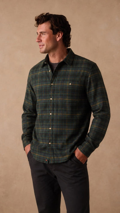 The Normal Brand Men's Button Downs The Normal Brand Hudson Double Brushed Flannel The Normal Brand Hudson Double Brushed Flannel