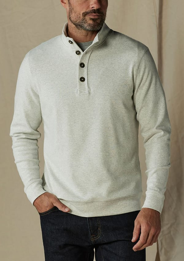 The Normal Brand Men's Sweaters The Normal Brand Puremeso Button Popover - Multiple Colors 53511390 The Normal Brand Puremeso Button Popover - Multiple Colors