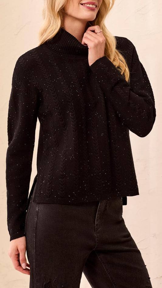 Tribal Sweaters Tribal Cable Stitch Mock Neck Sweater - Multiple Colors 58047454 Tribal Cable Stitch Mock Neck Sweater - Multiple Colors