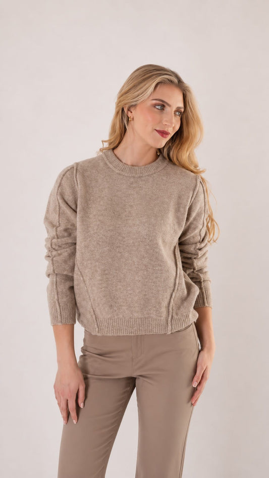 Trisha Tyler Sweaters Trisha Tyler Drop-Sleeve Sweater With Seam Detail - Multiple Colors 12743902 Trisha Tyler Drop-Sleeve Sweater With Seam Detail - Multiple Colors