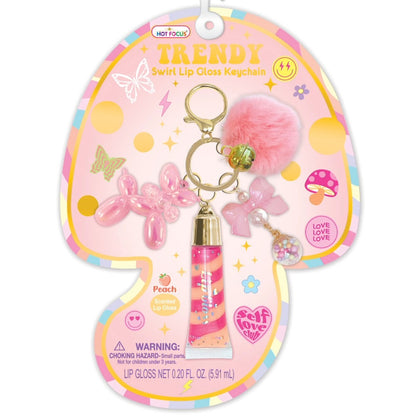 Trendy Lip Gloss with Keychain