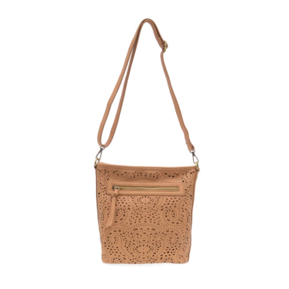 Joy Susan Bags Joy Susan Vegan Leather Lazer Cut Eyelet Bucket Crossbody - Multiple Colors Joy Susan Vegan Leather Lazer Cut Eyelet Bucket Crossbody - Multiple Colors