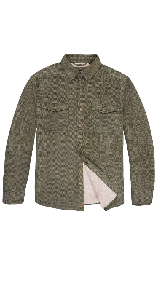 Dkota Grizzly Rocco Sherpa Lined Overshirt