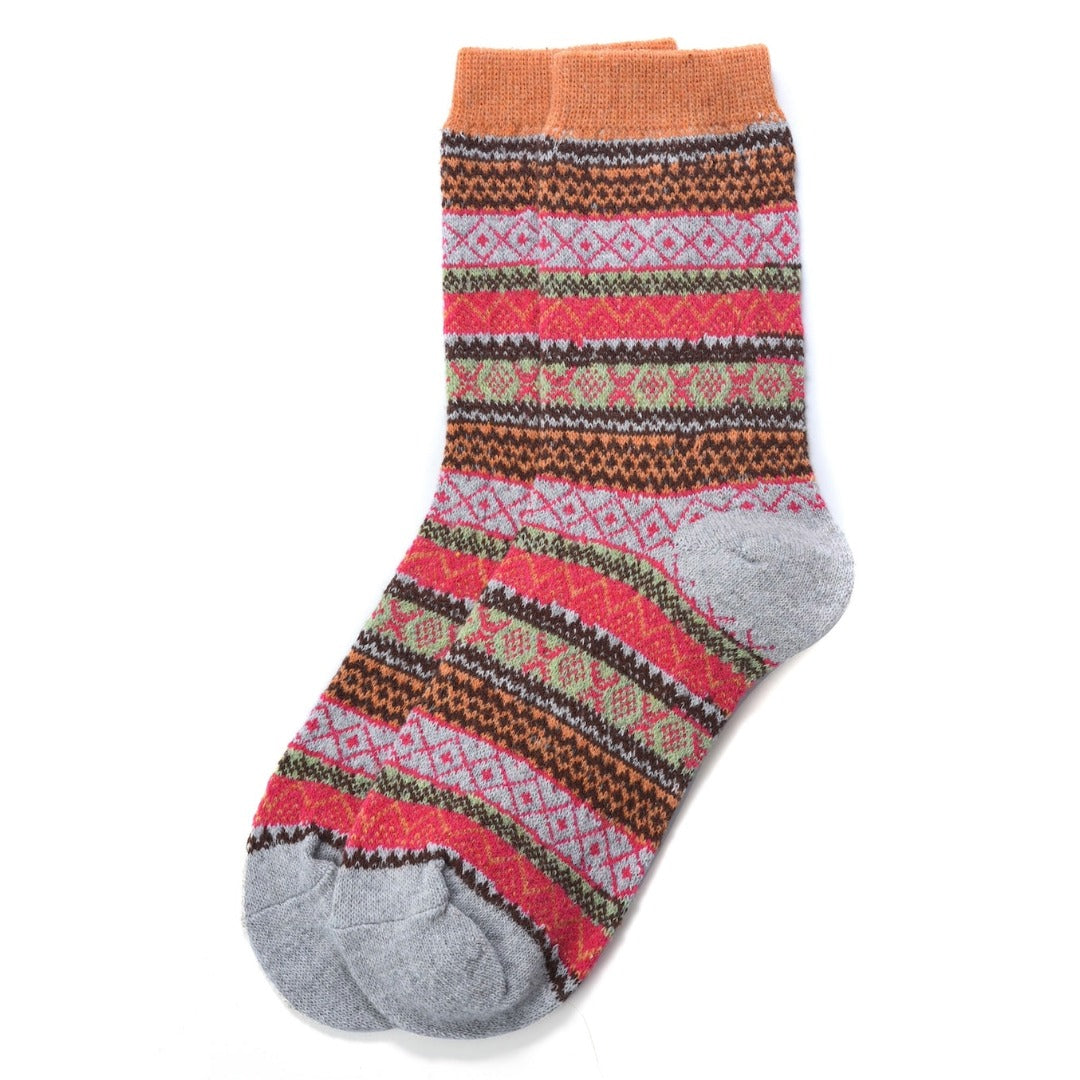 Bohemian Wool Blend Socks - Multiple Colors