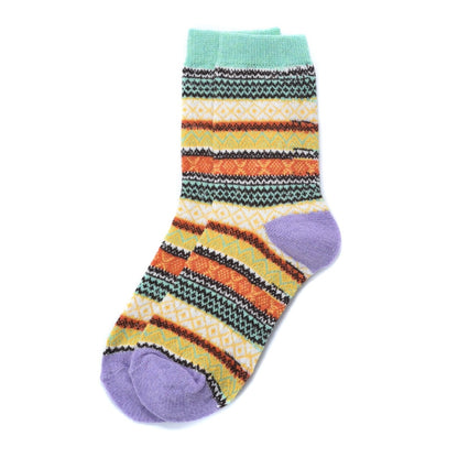 Bohemian Wool Blend Socks - Multiple Colors
