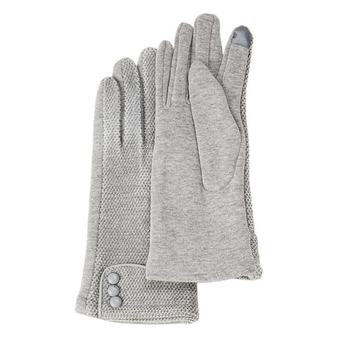 Cuffed Touch Screen Gloves - Multiple Colors
