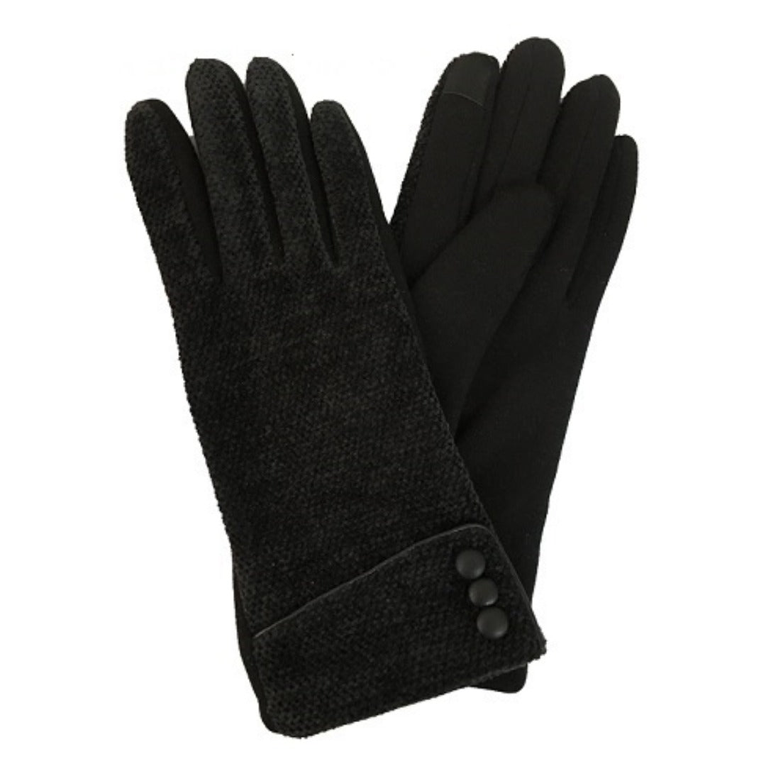 Cuffed Touch Screen Gloves - Multiple Colors