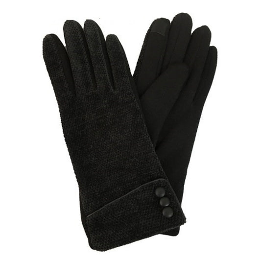 Cuffed Touch Screen Gloves - Multiple Colors