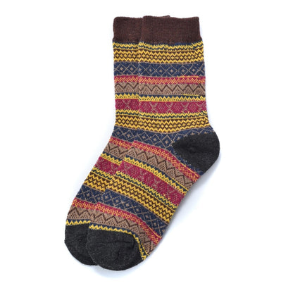 Bohemian Wool Blend Socks - Multiple Colors