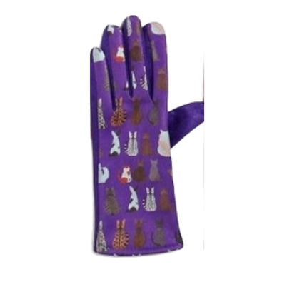 Cat Print Touch Screen Glove - Multiple Colors
