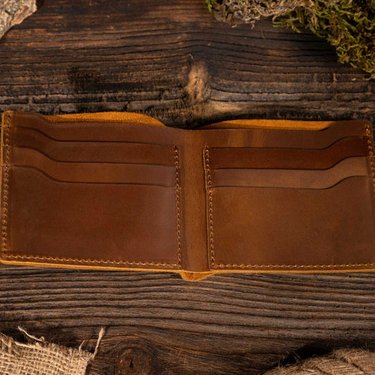 American Leather Goods Bifold Wallet - Multiple Colors