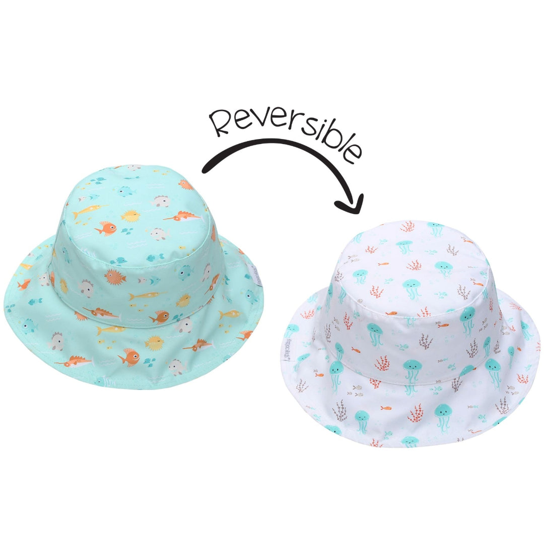 Kids Reversible UPF50+ Bucket Hat - Multiple Patterns