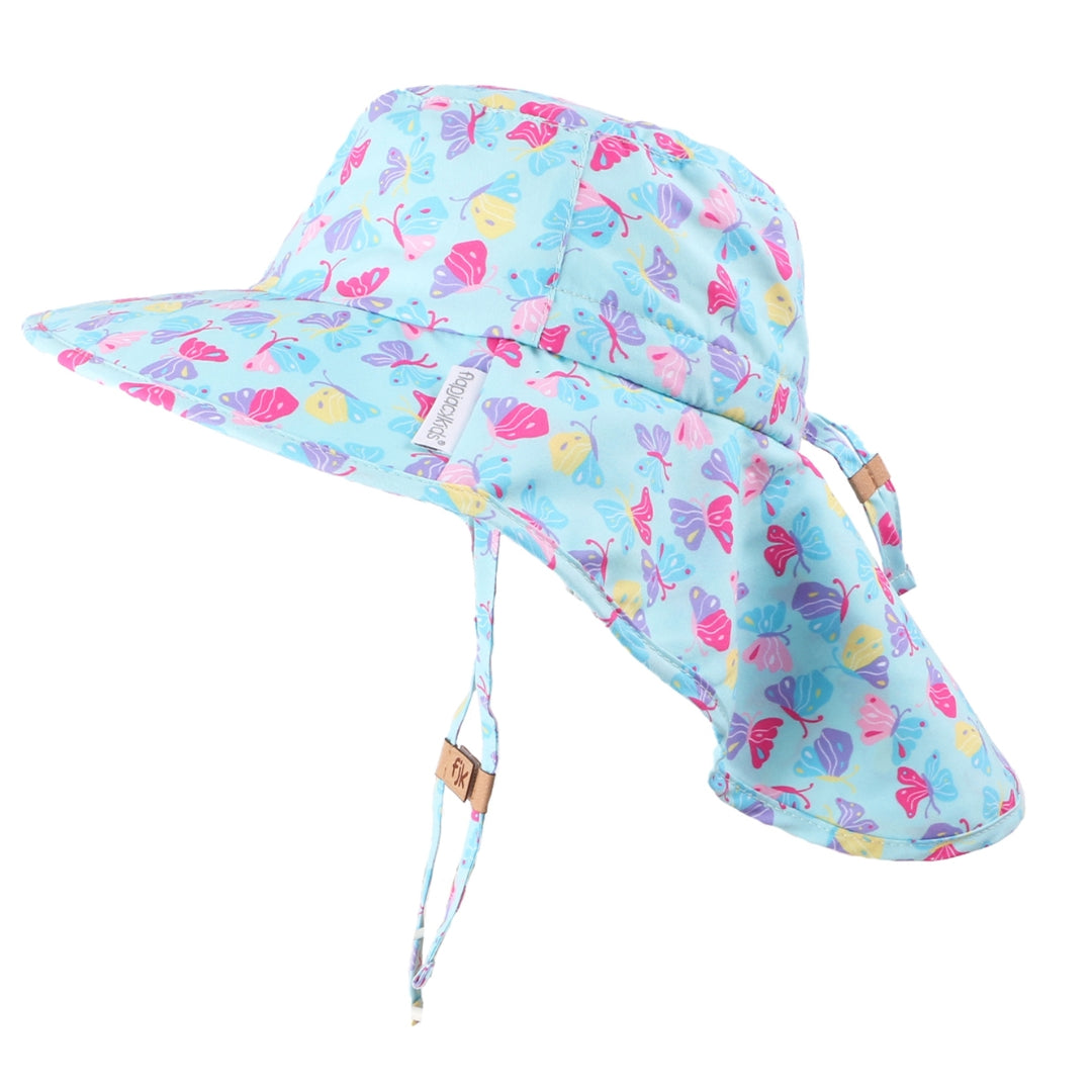 Kids Flap Sun Protection Hat - Multiple Prints