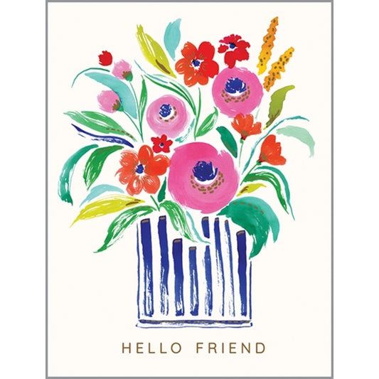 Gina B Designs Painterly Bloom Vase Greeting Card