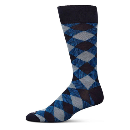 MeMoi Men's Argyle Dress Crew Socks