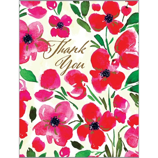 Gina B Designs Red Poppies Greeting Card