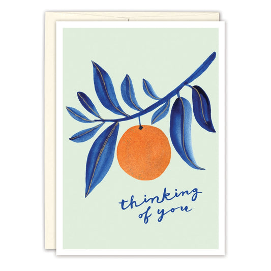 Orange Branch Thinking Of You Card