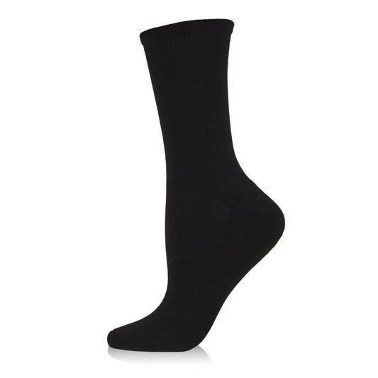 MeMoi Terry Sole Bamboo Blend Crew Socks