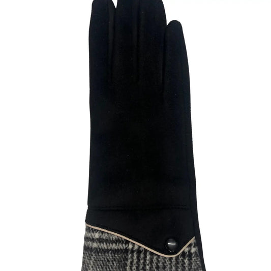 Marcus Adler Gloves Vegan Suede Plaid Gloves Vegan Suede Plaid Gloves