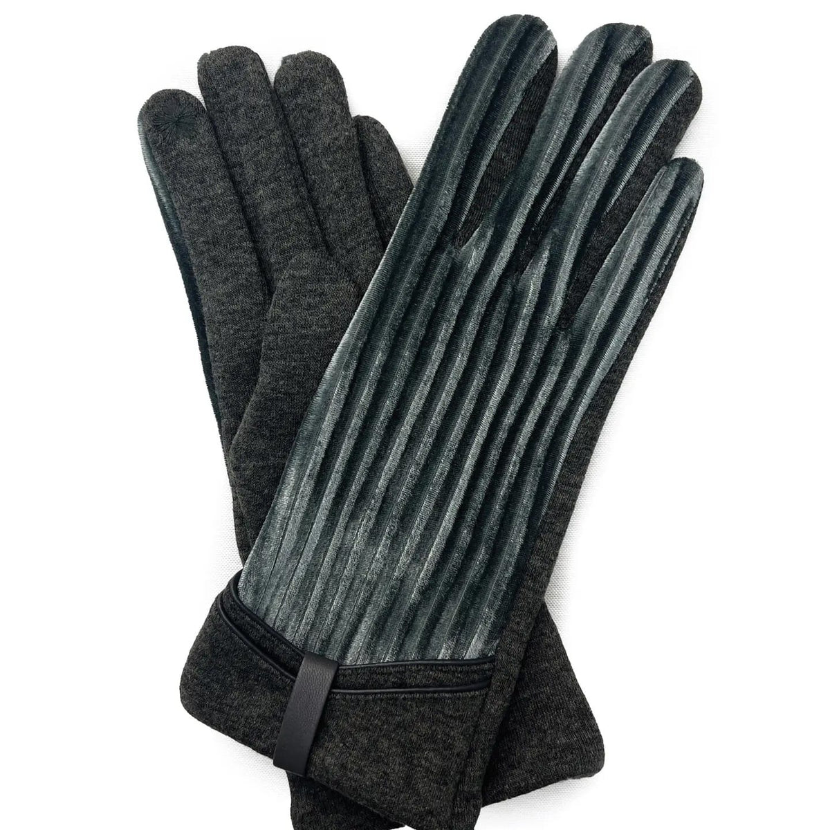 Marcus Adler Gloves Velvet Ribbed Talia Gloves - Multiple Colors Velvet Ribbed Talia Gloves - Multiple Colors