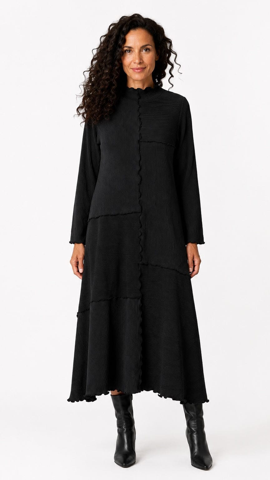 Vine Street Apparel Dresses Vine Street Patch Rib Dress Vine Street Patch Rib Dress
