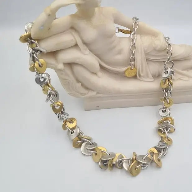 Volare Necklaces Volare Industrial Link Necklace - #2932MSG Volare Industrial Link Necklace - #2932MSG