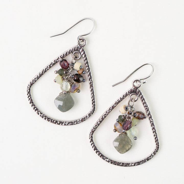 Anne Vaughan Designs Jewelry Earrings Anne Vaughan Water Lily Czech Glass Statement Earrings 41458910 Anne Vaughan Water Lily Czech Glass Statement Earrings