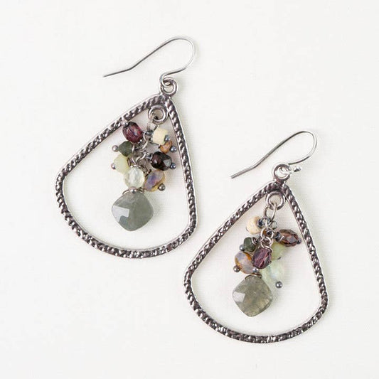 Anne Vaughan Designs Jewelry Earrings Anne Vaughan Water Lily Czech Glass Statement Earrings 41458910 Anne Vaughan Water Lily Czech Glass Statement Earrings