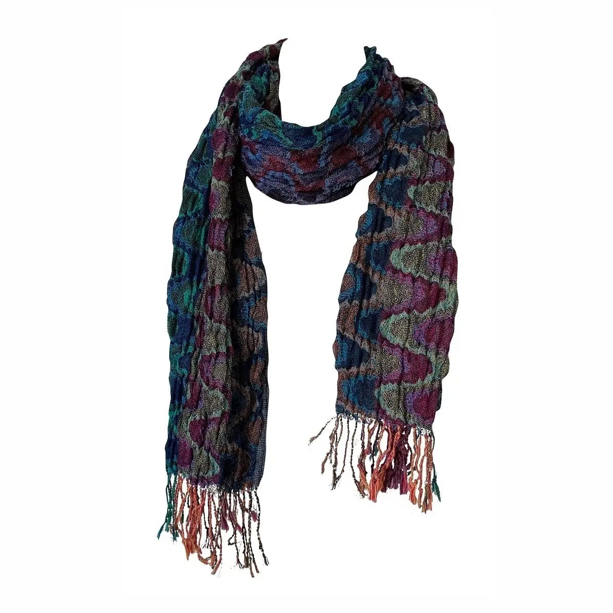 J & X Scarves Wave Knit Scarf - Multiple Colors Wave Knit Scarf - Multiple Colors