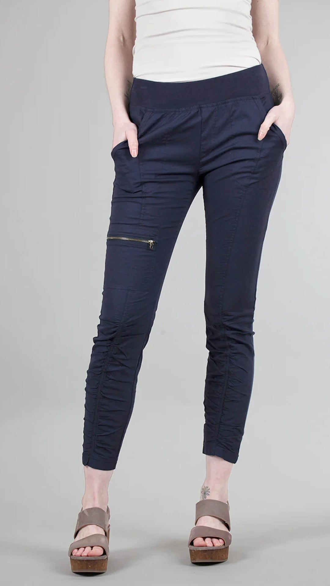 Wearables Poplin Malanda Pant, Navy