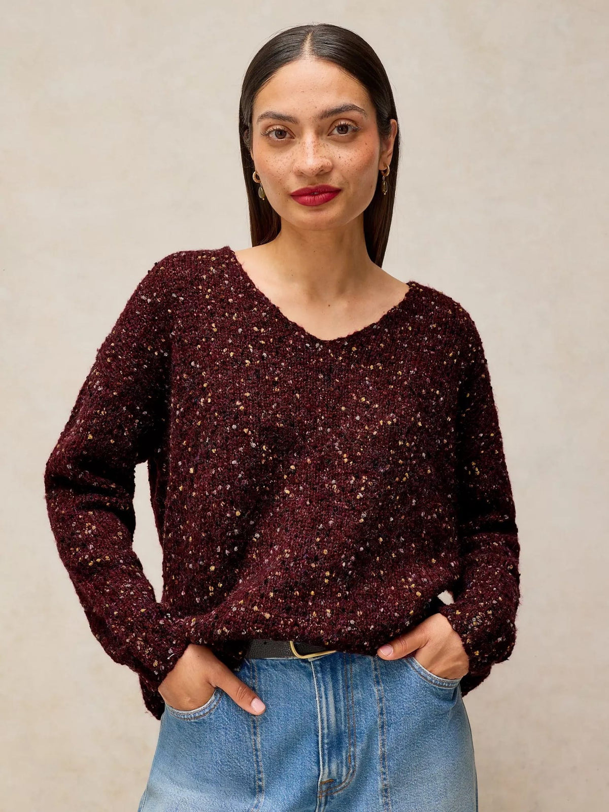 White Stuff Sweaters Textured V-Neck Sweater - Multiple Colors 72131550 Textured V-Neck Sweater - Multiple Colors