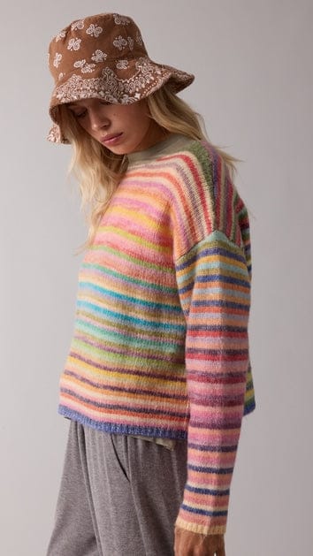 Wishlist Sweaters Rainbow Knit Sweater Rainbow Knit Sweater