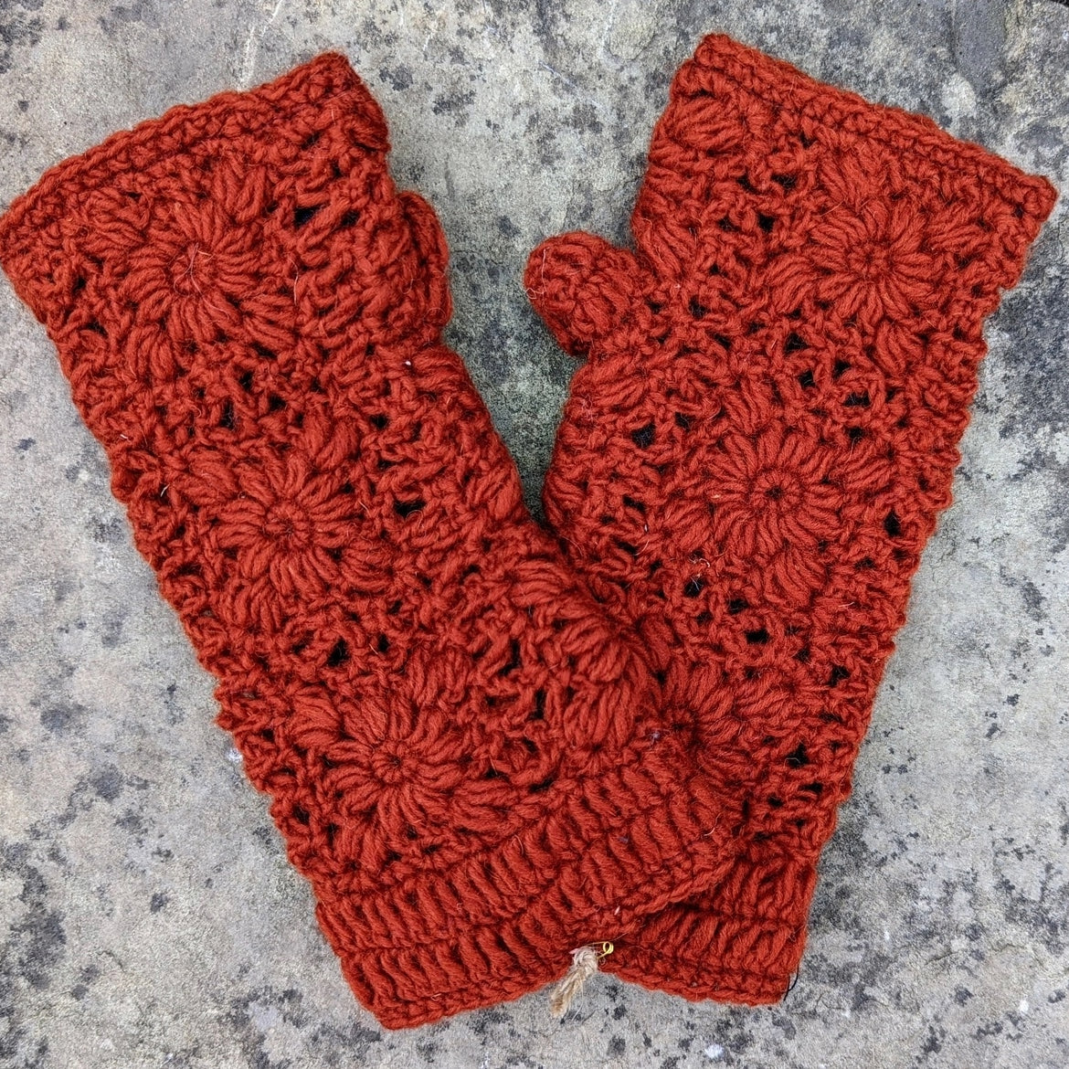 Cool Trade Winds Crocheted Fingerless Wrist Warmers - Multiple Colors
