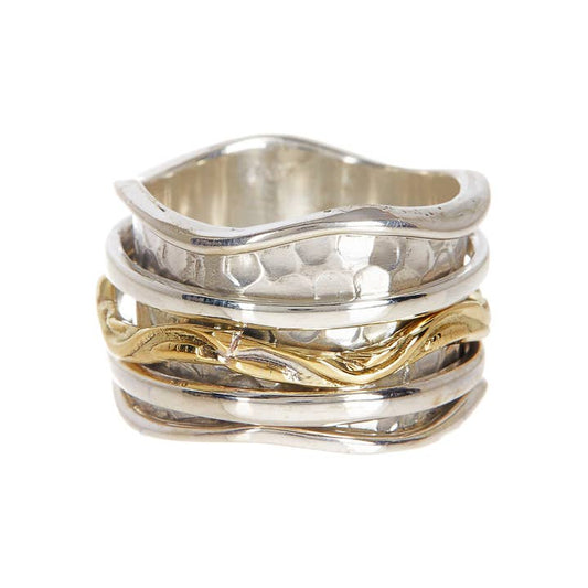 Zoey Simmons Rings Zoey Simmons Two-Toned Wave Spinner Ring 26586334 Zoey Simmons Two-Toned Wave Spinner Ring