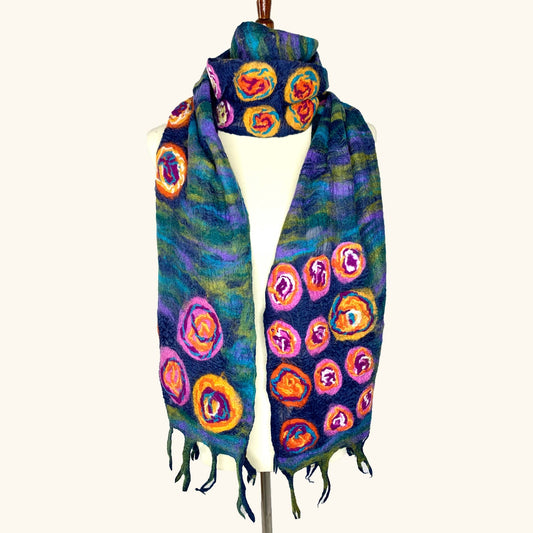 Pomegranate Moon Monet Inspired Scarf