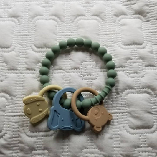 All Silicone Animals Teether Ring