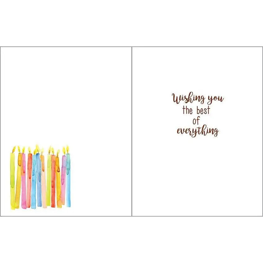 Gina B Designs Watercolor Candles Card