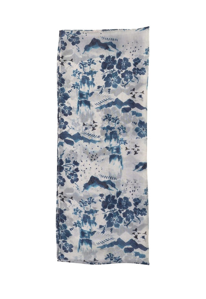 Quintessential Scarves Quintessential Kyoto Cream Silk Scarf 73880030 Quintessential Kyoto Cream Silk Scarf