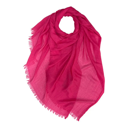 London Scarves Solid Fringe Lightweight Scarf - Multiple Colors