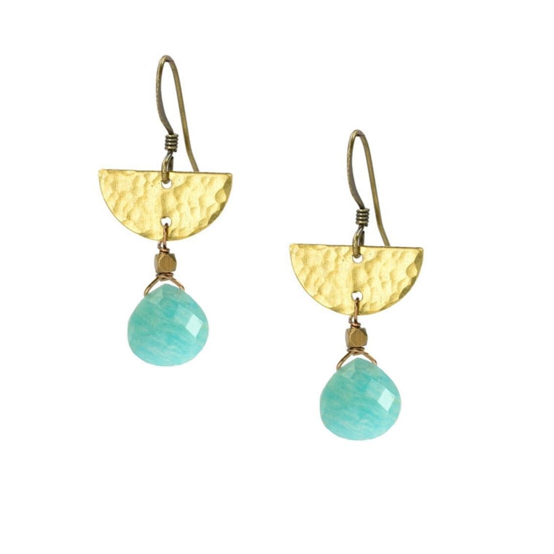Edgy Petal Earrings Edgy Petal Blue Amazonite Hammered Half Moon Boho Earrings 36321246 Edgy Petal Blue Amazonite Hammered Half Moon Boho Earrings