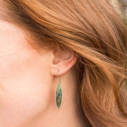 Laura J Designs Earrings Laura J Designs Labradorite Marquise Earrings 21319646 Laura J Designs Labradorite Marquise Earrings