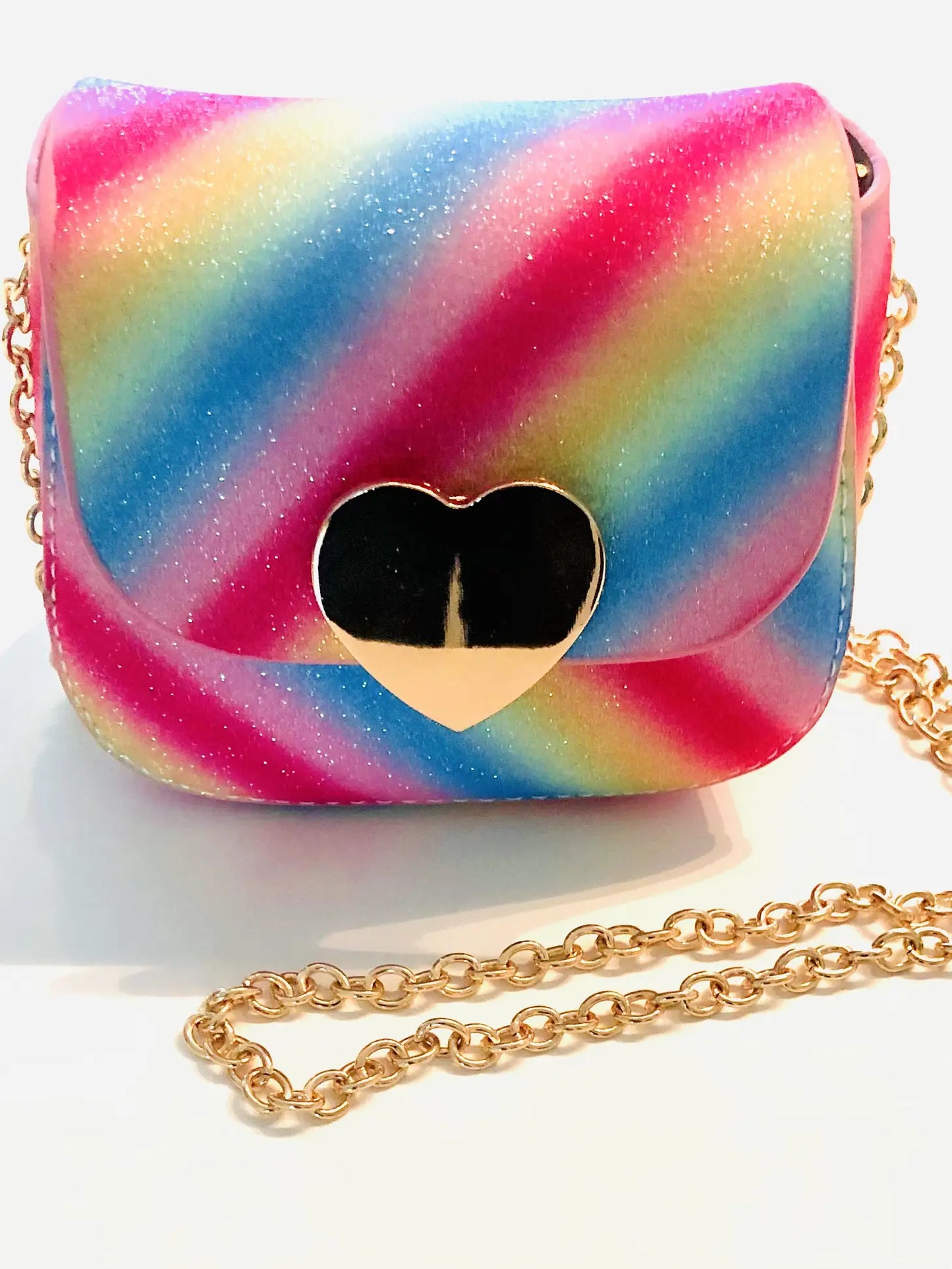 Sparkle Sisters Rainbow Chain Crossbody Purse - Multiple Colors