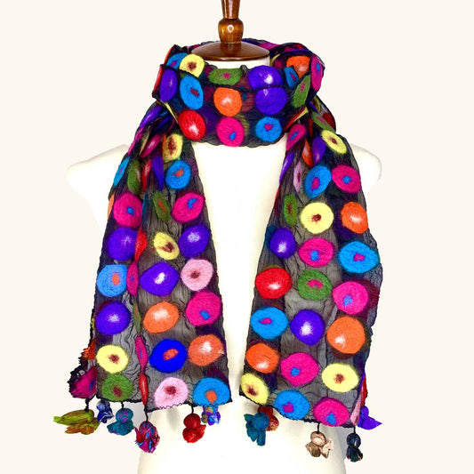 Pomegranate Moon Polka Dot Scarf