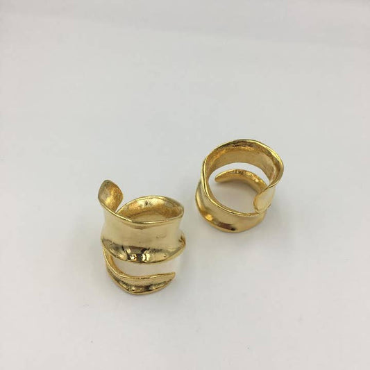 Volare Gold Plated Adjustable Ring - #4BR9G