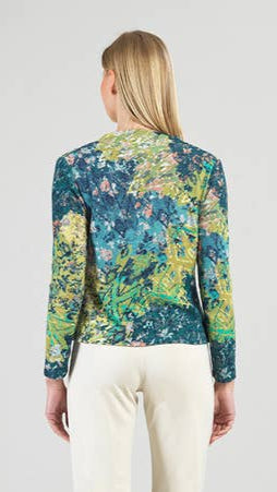 Clara Sunwoo Patch Print Sweater with Loop Detail