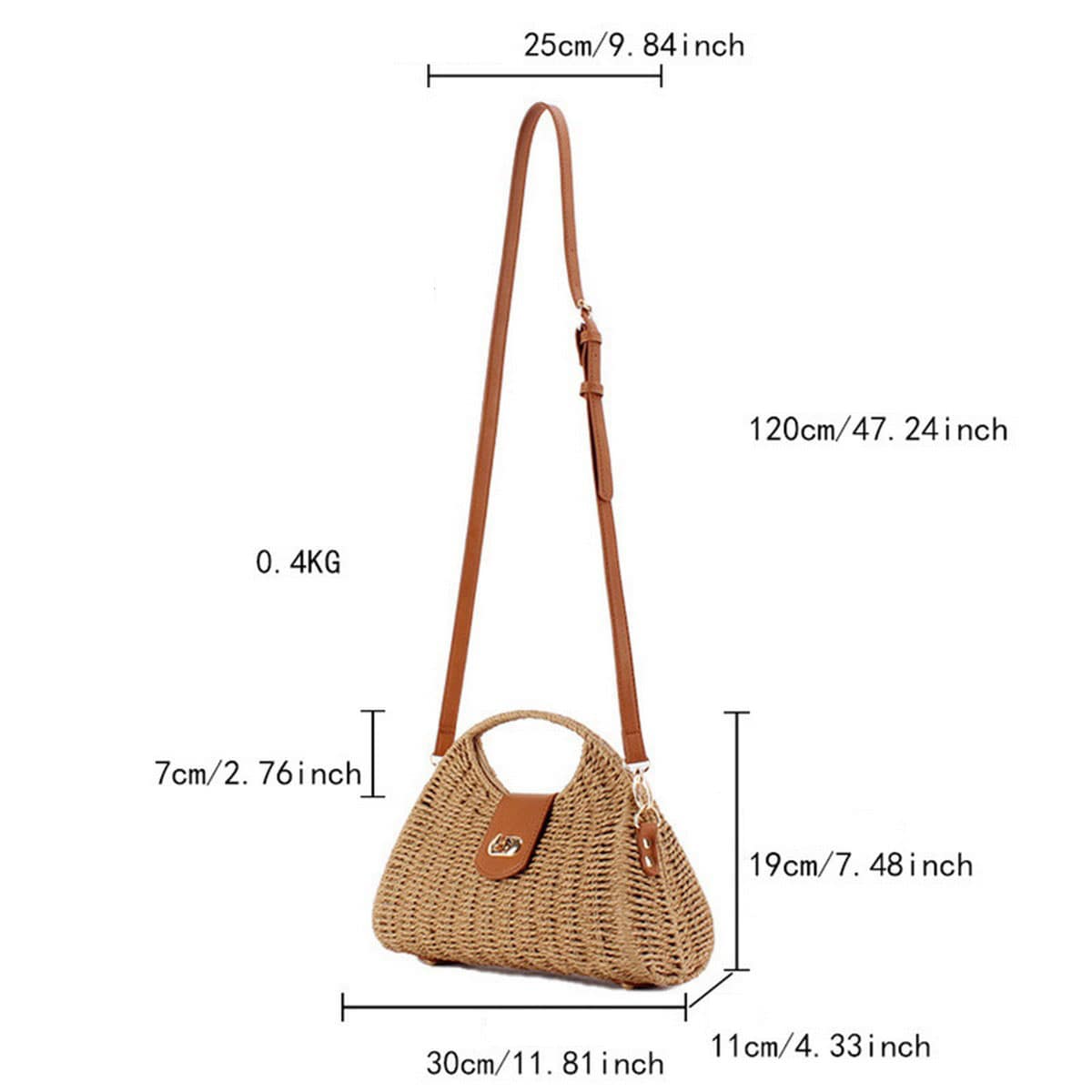 ACCITY Bags Fashionable Paper Rope Woven Bag Fashionable Paper Rope Woven Bag