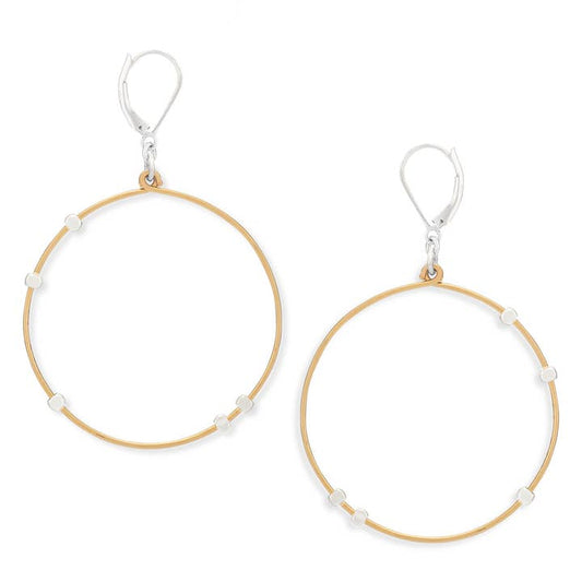 Freshie & Zero Earrings Freshie & Zero Cosmos Big Hammered Earrings 01300958 Freshie & Zero Cosmos Big Hammered Earrings