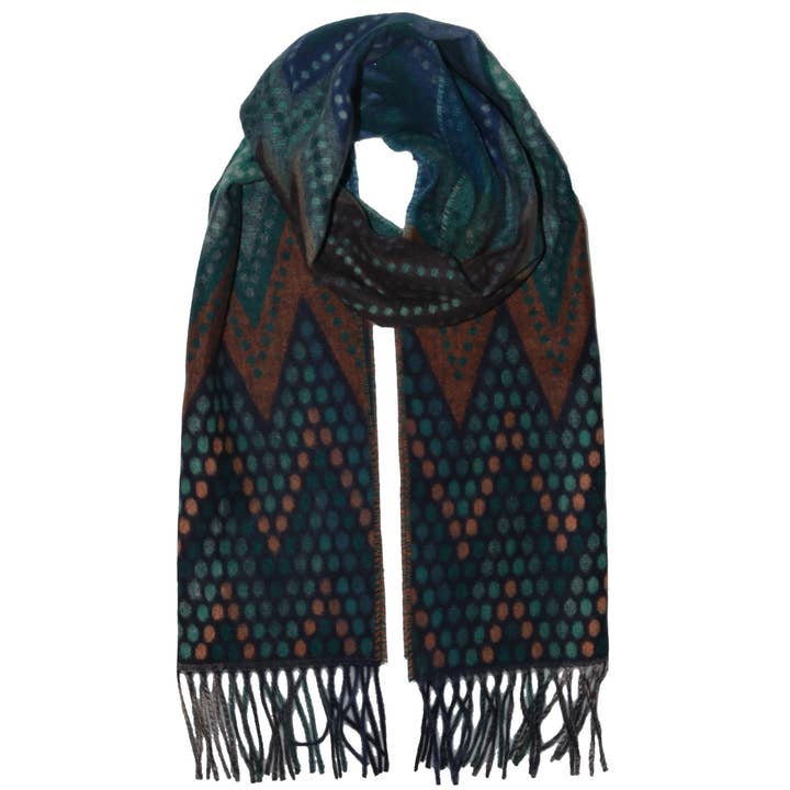 Fraas Zigzag Dot Scarf - Multiple Colors