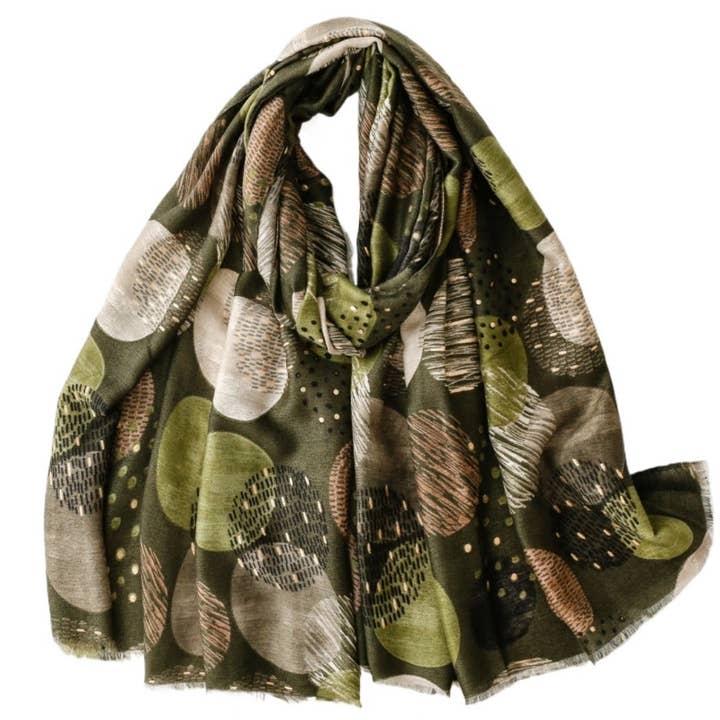 Funkyrel Limited Scarves Soft Retro Geometric Print Scarf - Multiple Colors 66012894 Soft Retro Geometric Print Scarf - Multiple Colors