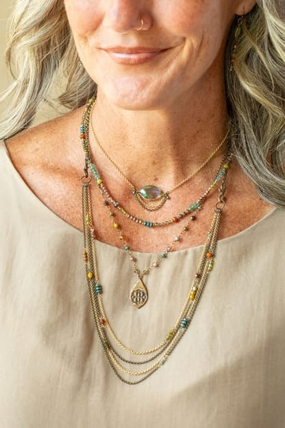 Anne Vaughan Designs Jewelry Necklaces Anne Vaughan Crisp Autumn Crystal Statement Necklace 99065054 Anne Vaughan Crisp Autumn Crystal Statement Necklace
